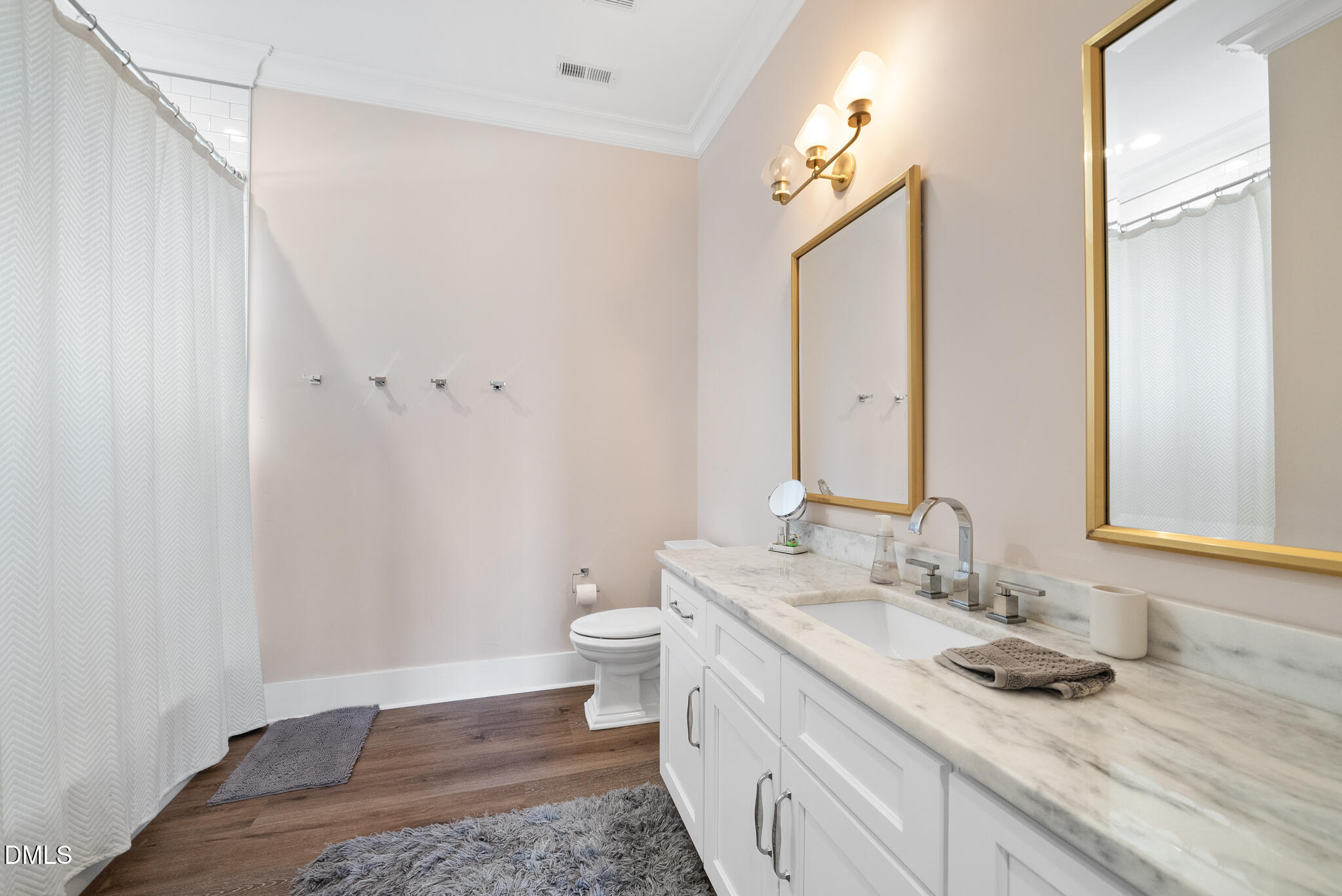935 Estate Road Semora, NC 27343 - Photo 50 of 75 a bathroom with a granite countertop sink toilet and shower