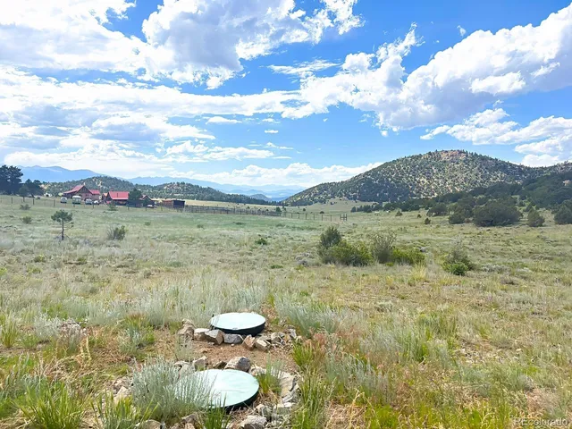 a view of a lush green field