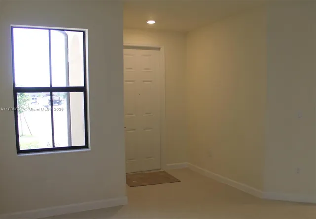 a bathroom with a window