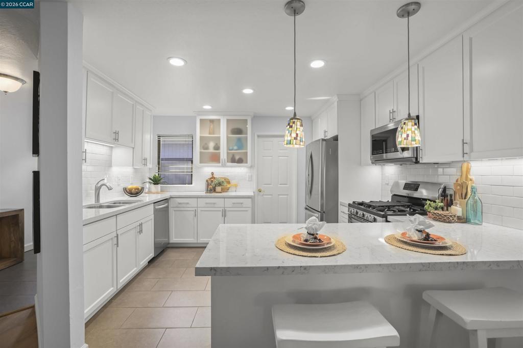 2-2 Donegal Way Martinez, CA 94553 - Photo 9 of 27 Updated kitchen breakfast bar and kitchen