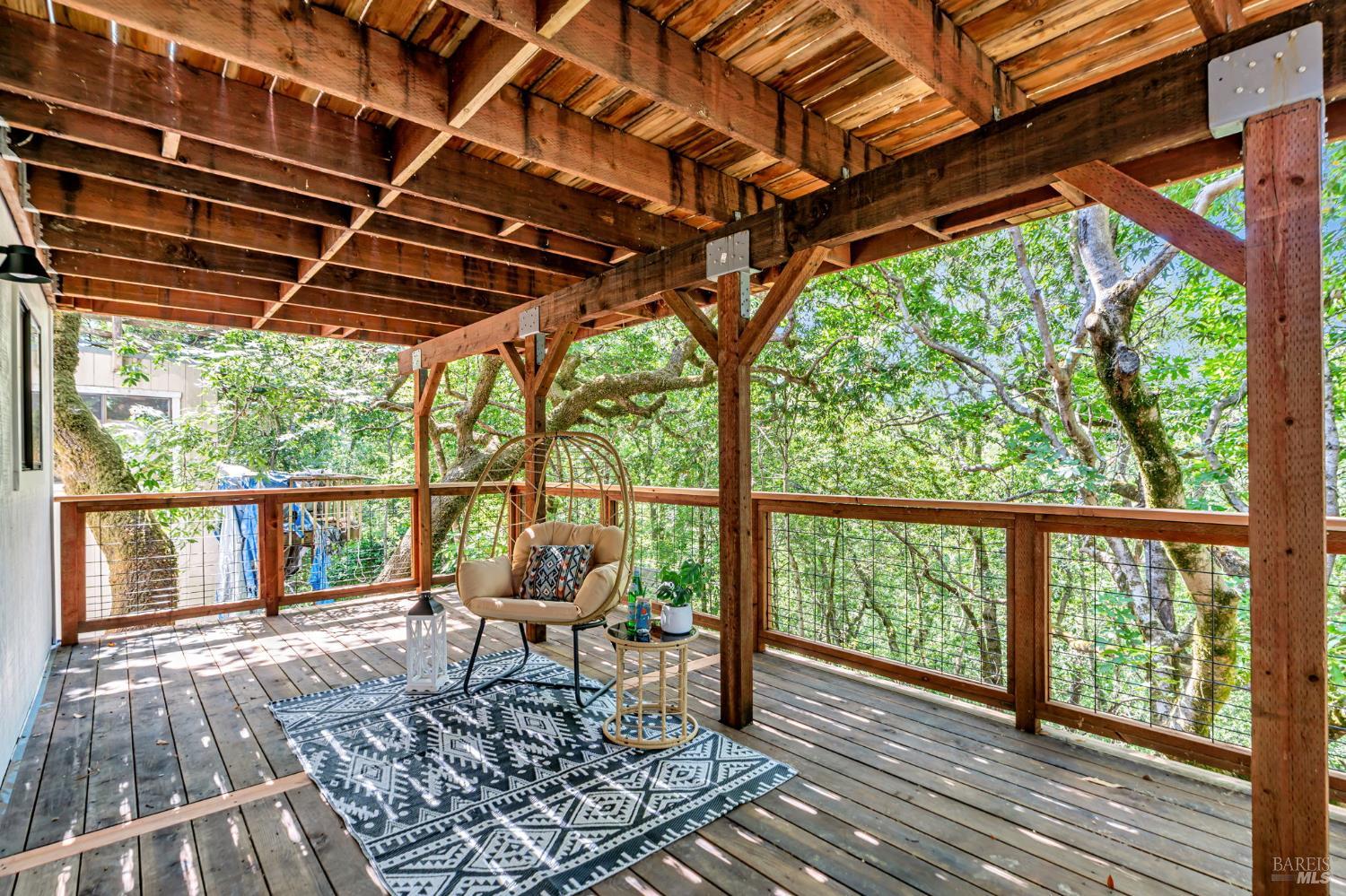 240 Vila Road Forestville, CA 95436 - Photo 28 of 38 Covered Deck from Primary Bedroom