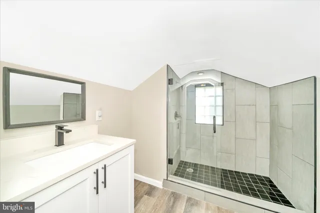 a view of a storage room