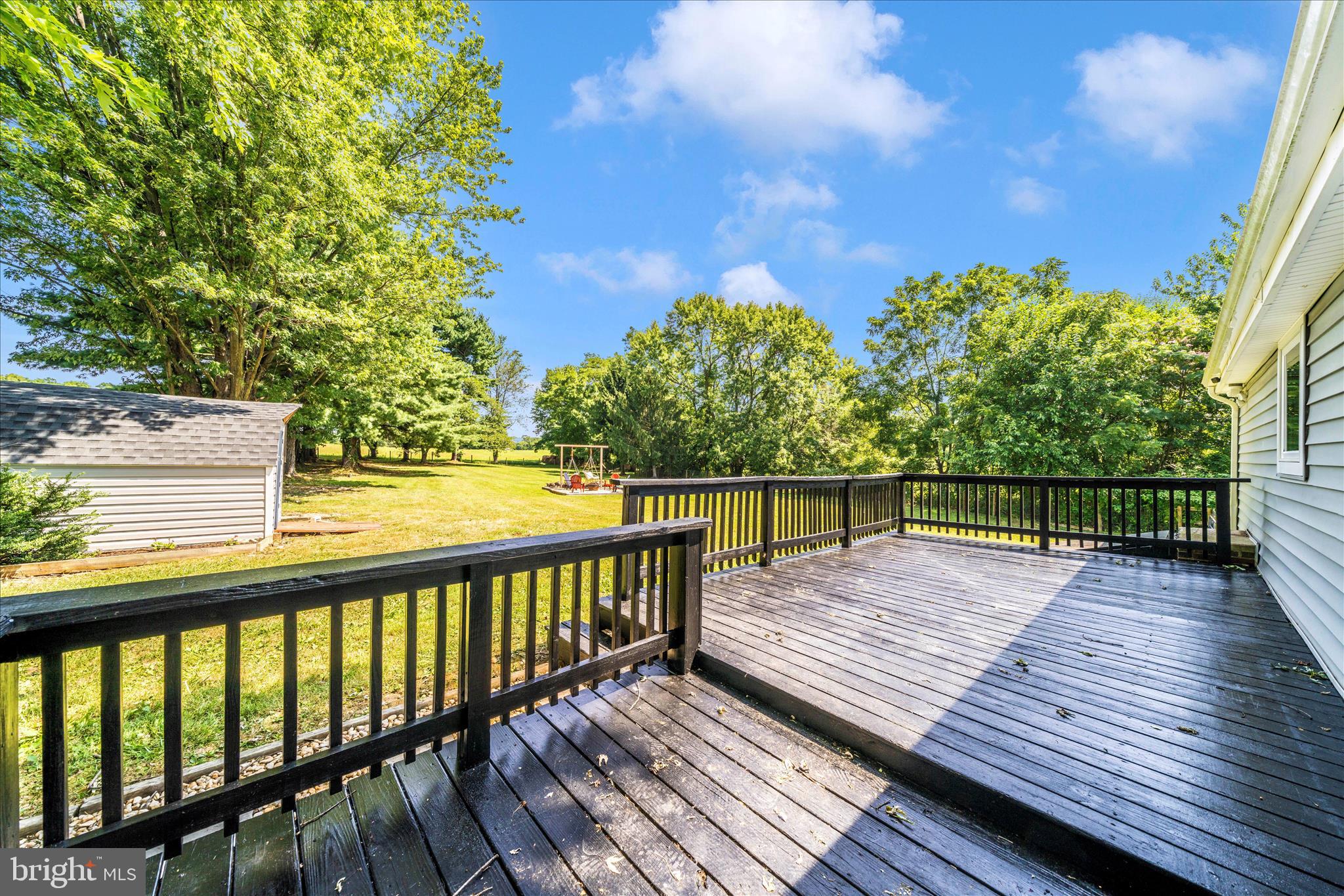 20724 Netz Road Boonsboro, MD 21713 - Photo 32 of 40 Deck with Fully Fenced Yard