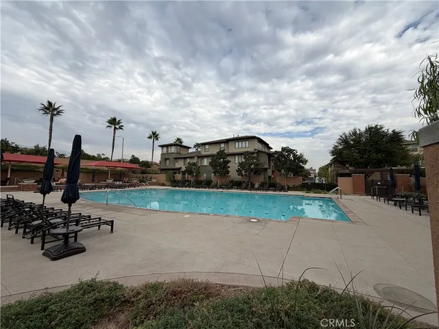 a view of outdoor space with seating area