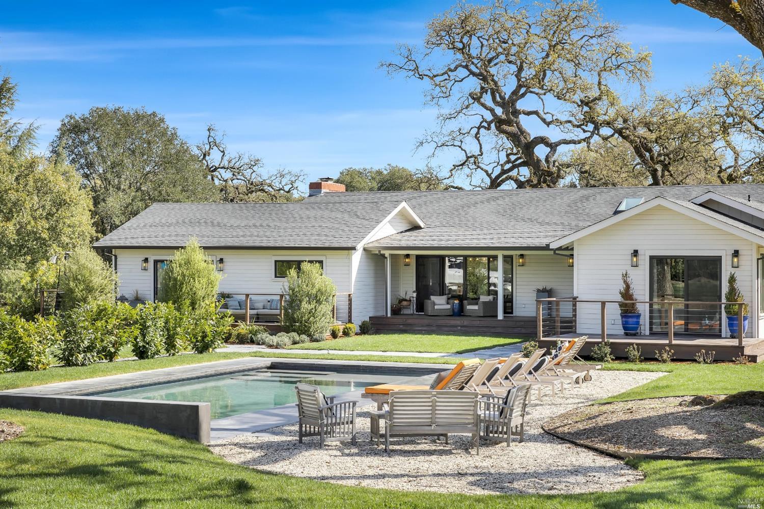 19397 Wyatt Road Sonoma, CA 95476 - Photo 1 of 1 a view of a house with swimming pool and a yard
