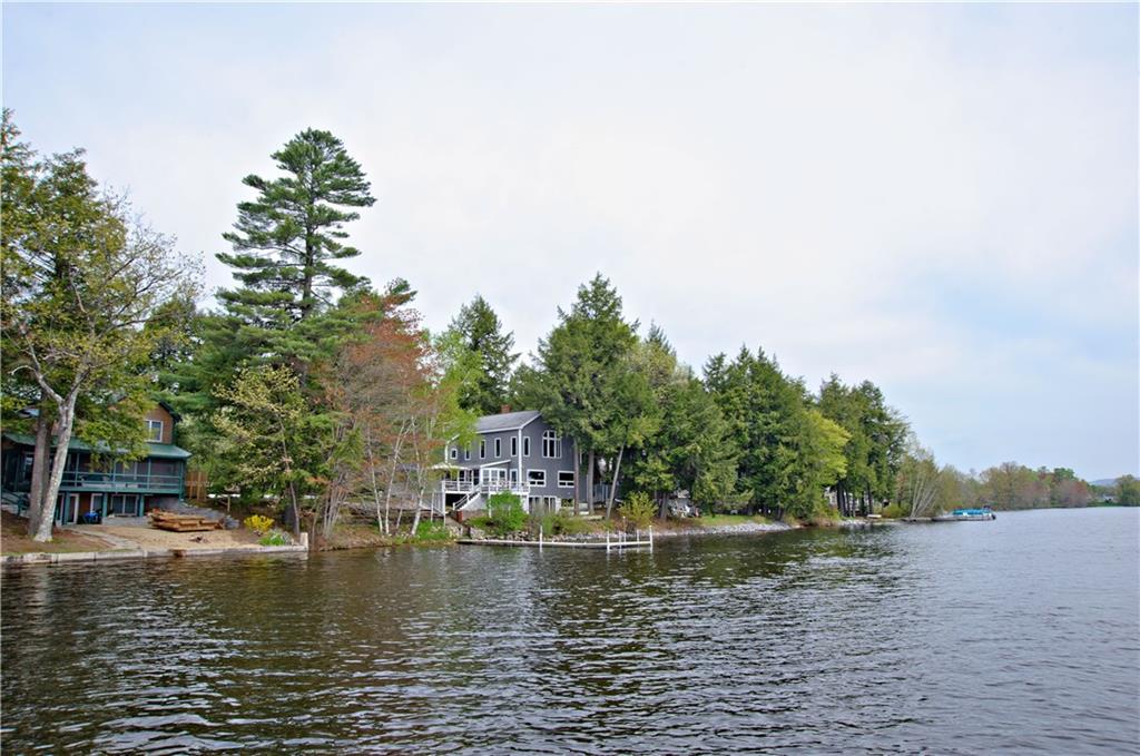 78 Pine Point Road Oxford, ME 04270 - Photo 3 of 35 view of house from lake