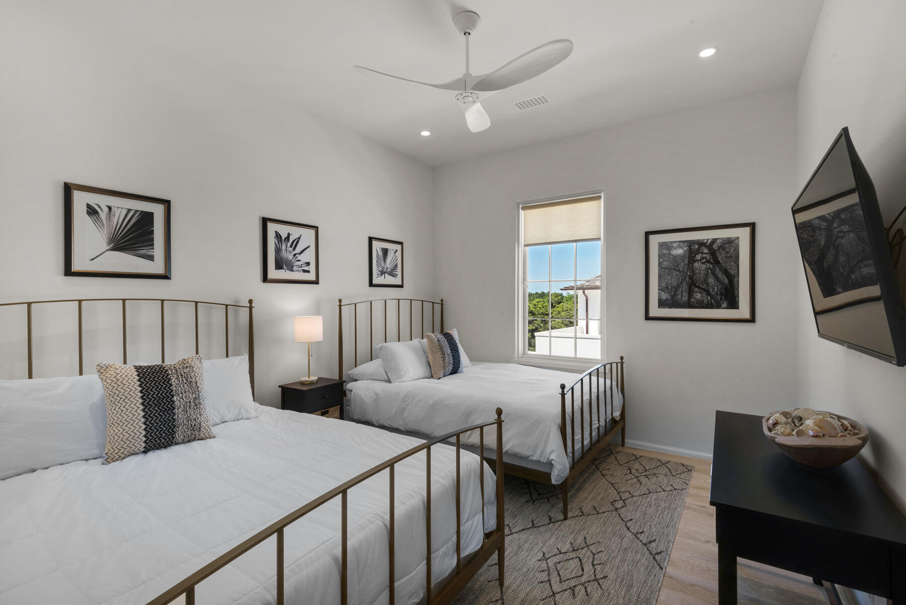 25 Stella Way Inlet Beach, Unit M 7 Inlet Beach, FL 32461 - Photo 29 of 48 a bedroom with two beds and a desk