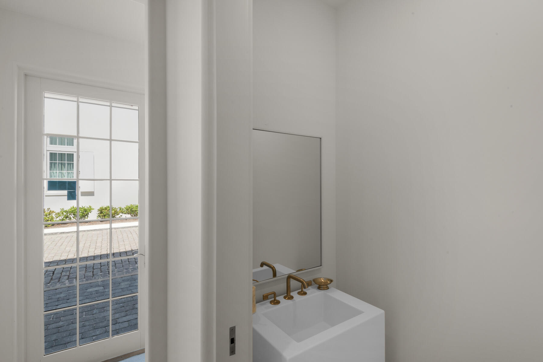 25 Stella Way Inlet Beach, Unit M 7 Inlet Beach, FL 32461 - Photo 36 of 48 a bathroom with a sink a vanity and a shower