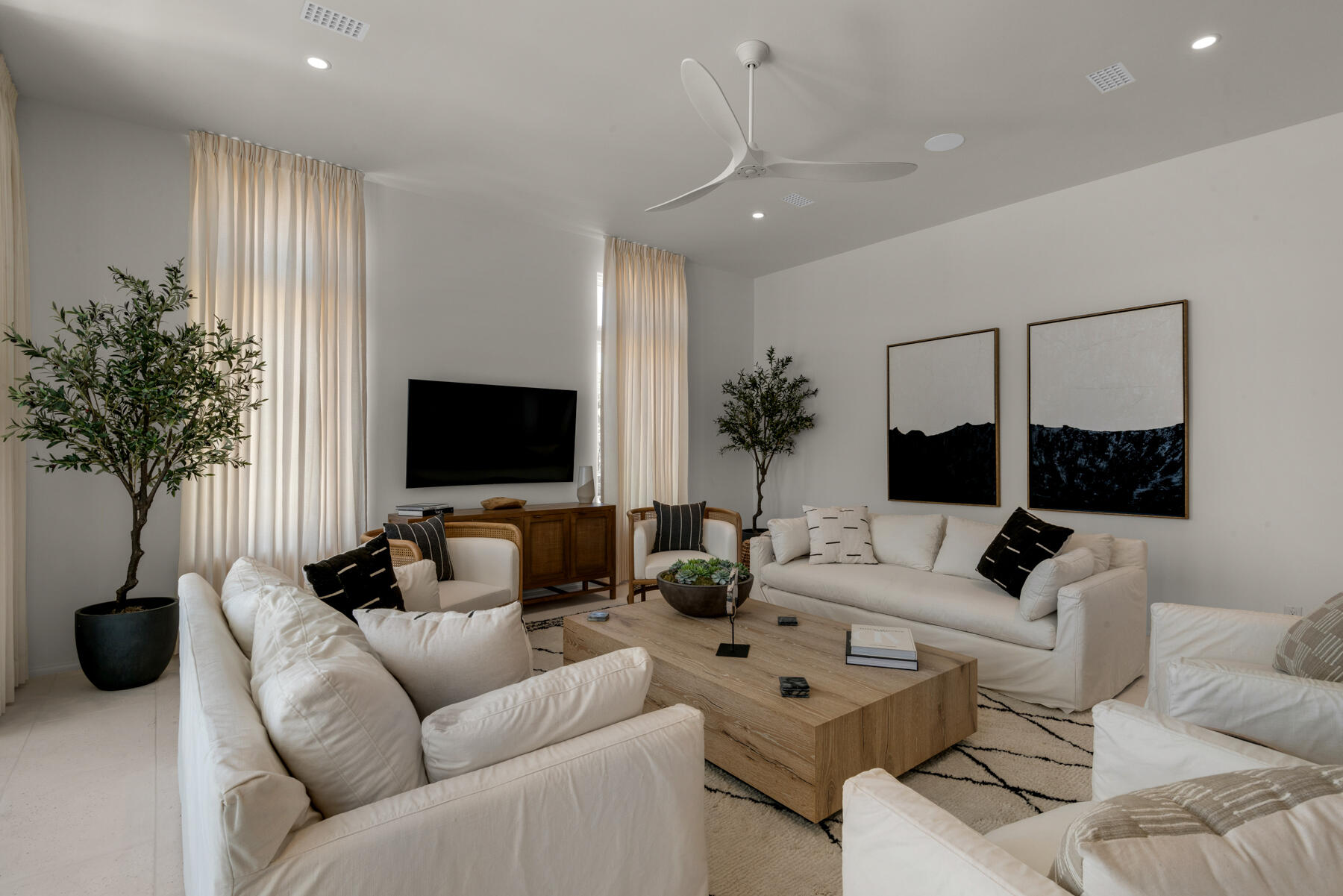 25 Stella Way Inlet Beach, Unit M 7 Inlet Beach, FL 32461 - Photo 7 of 48 a living room with furniture a large window and a flat screen tv