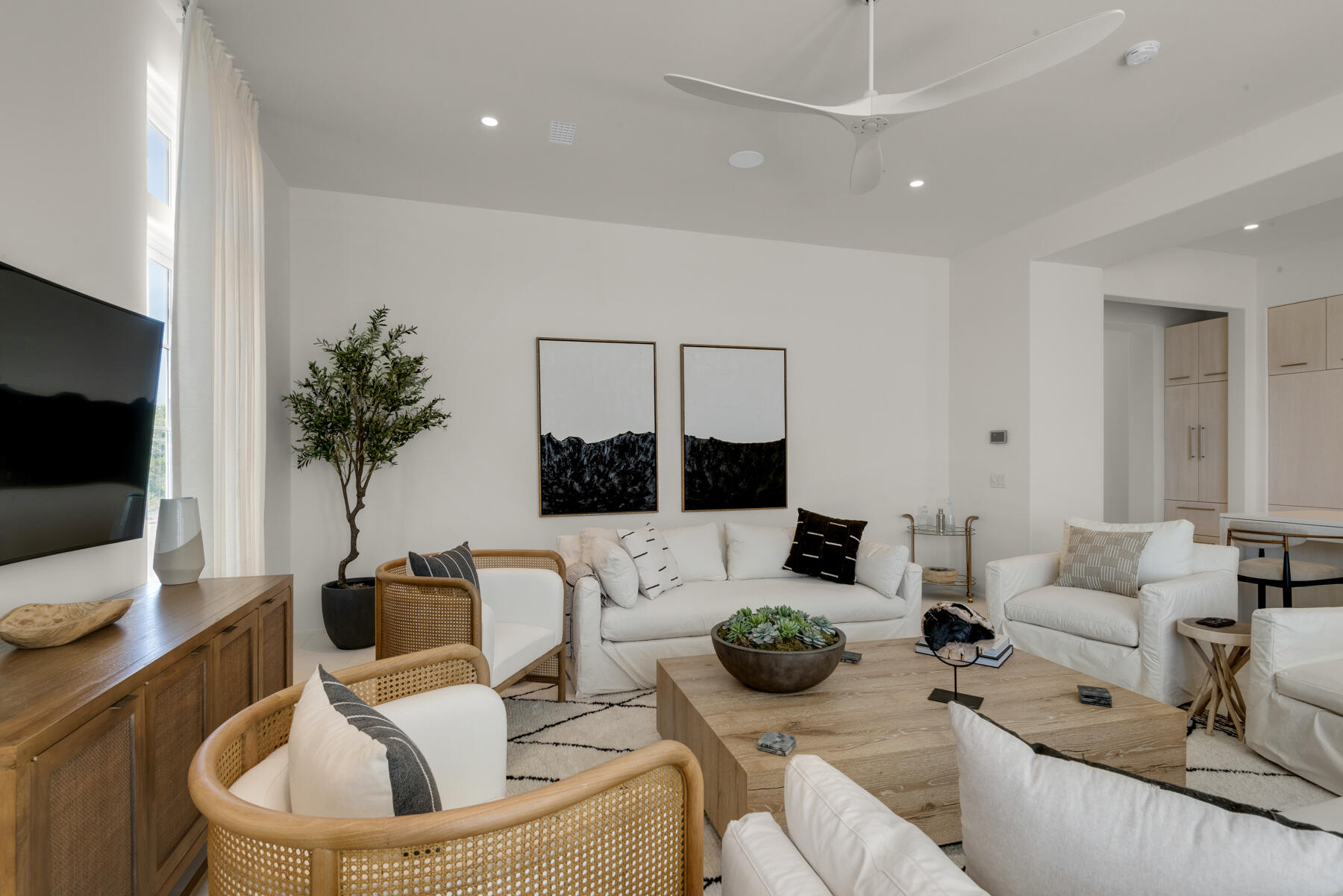 25 Stella Way Inlet Beach, Unit M 7 Inlet Beach, FL 32461 - Photo 8 of 48 a living room with furniture and a flat screen tv