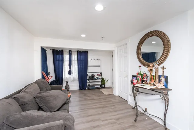a kitchen with a table and chairs in it