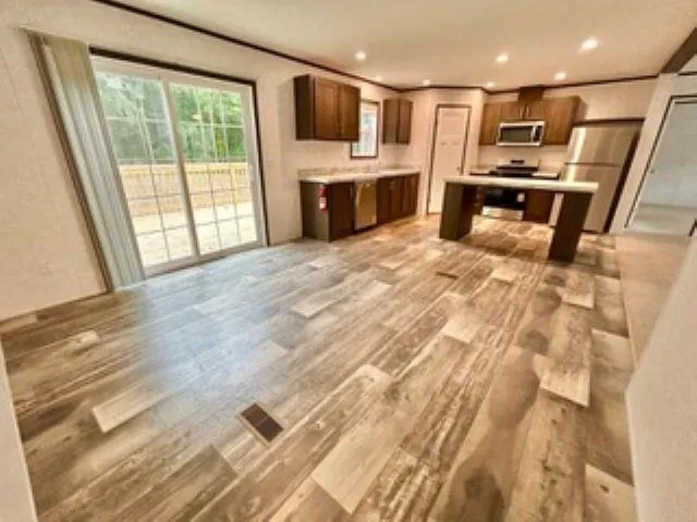 a view of a livingroom with a flat screen tv