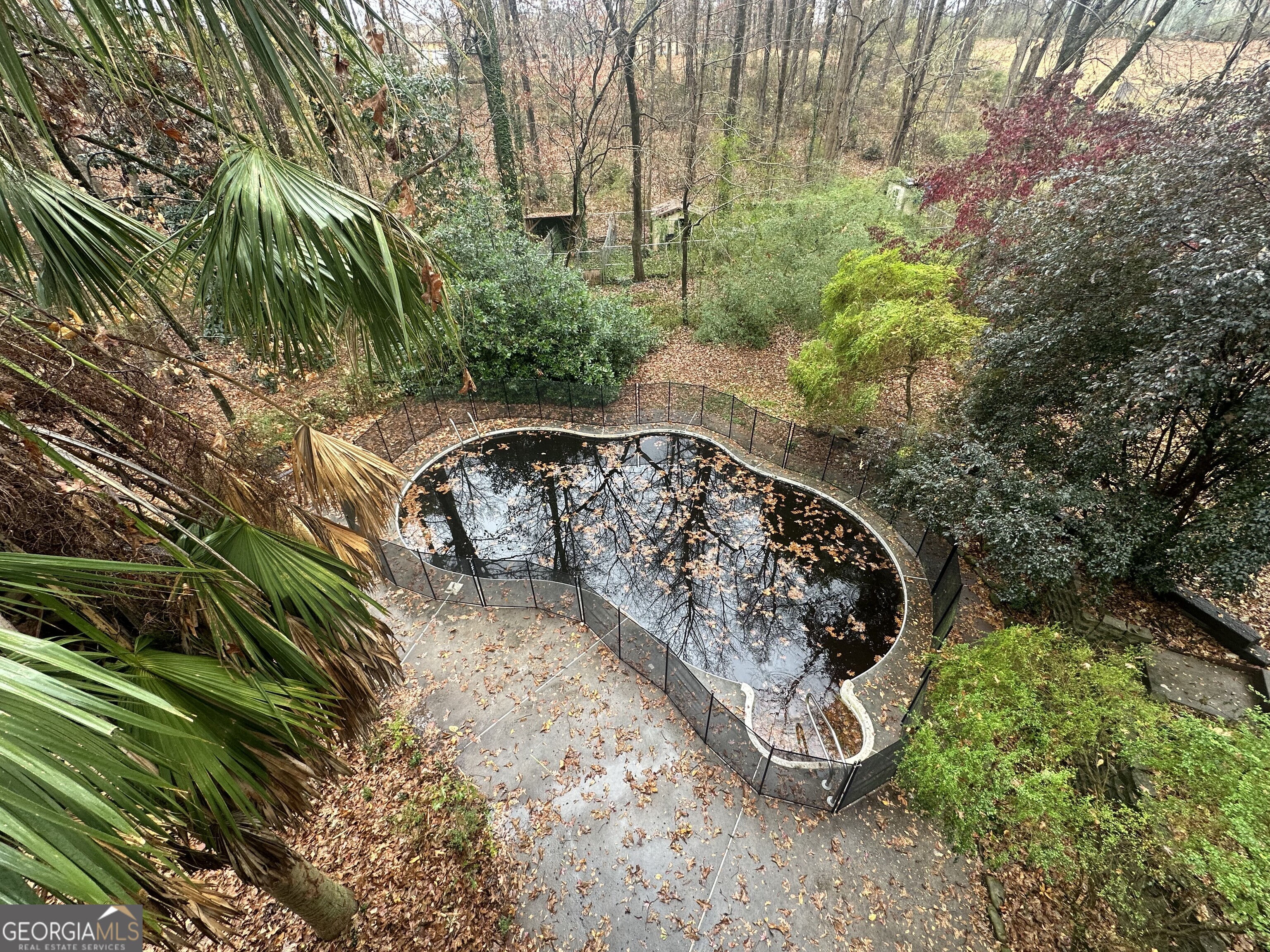 565 Patillo Road Stockbridge, GA 30281 - Photo 26 of 31 In Ground pool view from Bedroom #3 Upstairs.