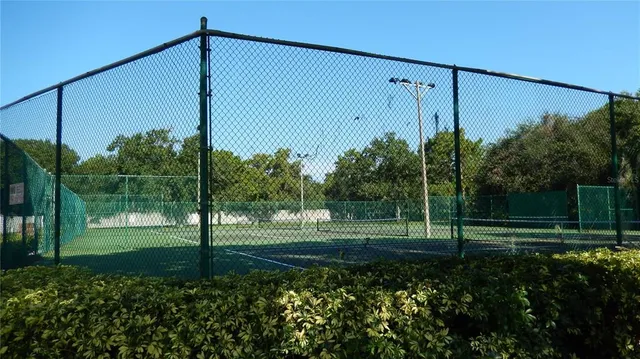 a view of a park with a big yard