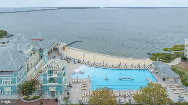 an aerial view of a house with a outdoor space