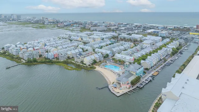 a view of a building with a large window