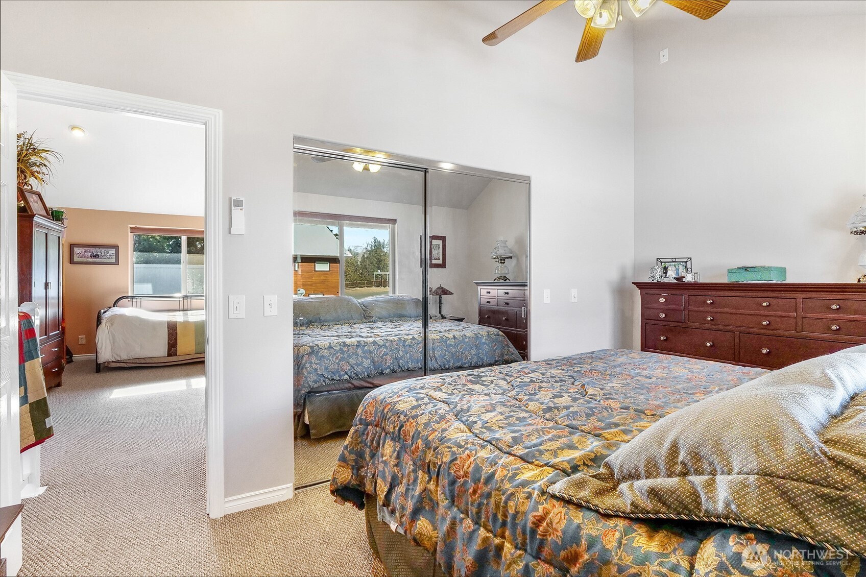 45220 Rantz Park Lane North Wilbur, WA 99185 - Photo 24 of 39 a bedroom with a bed and couch