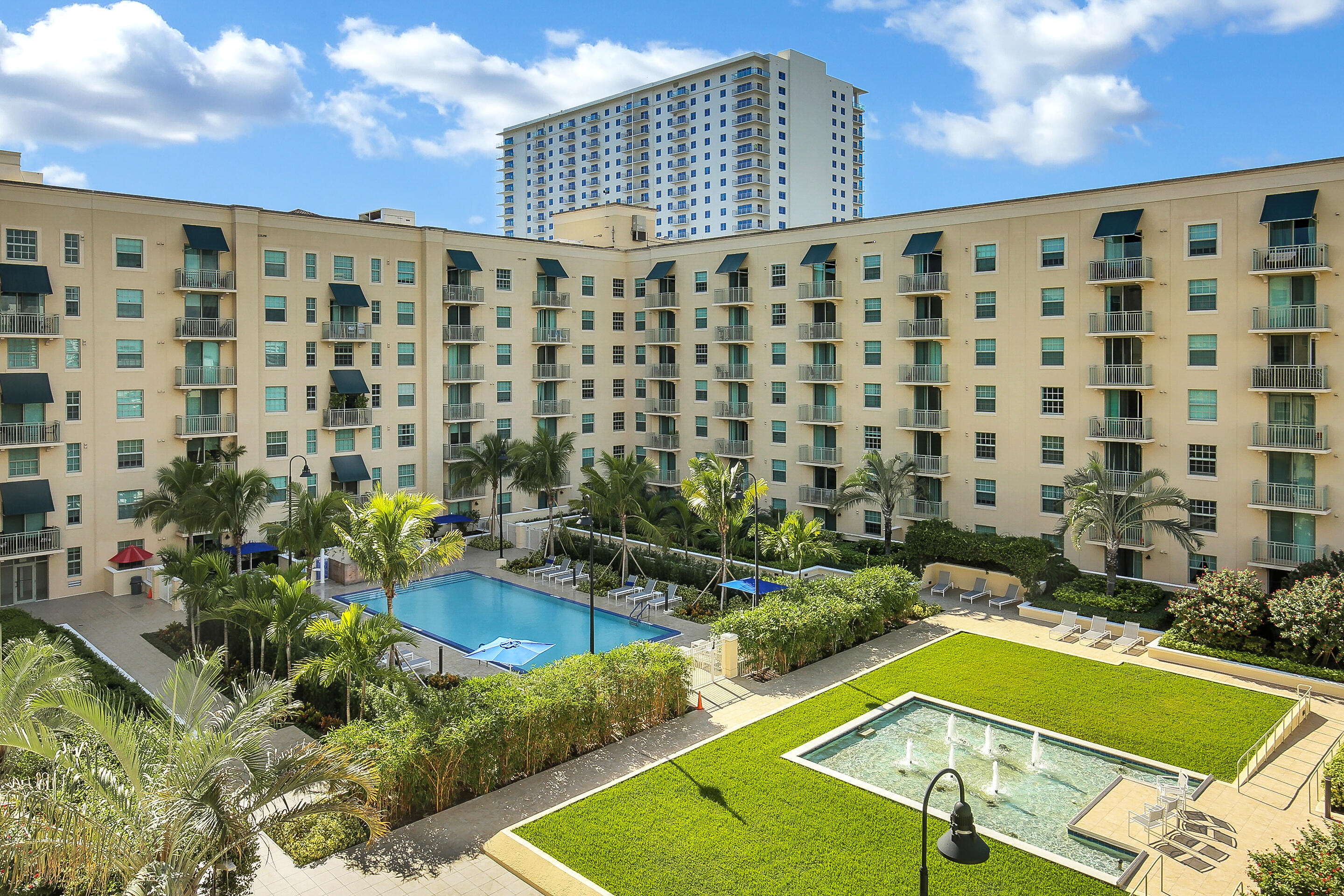 610 Clematis Street, Unit 736 West Palm Beach, FL 33401 - Photo 12 of 37 a view of swimming pool from a balcony