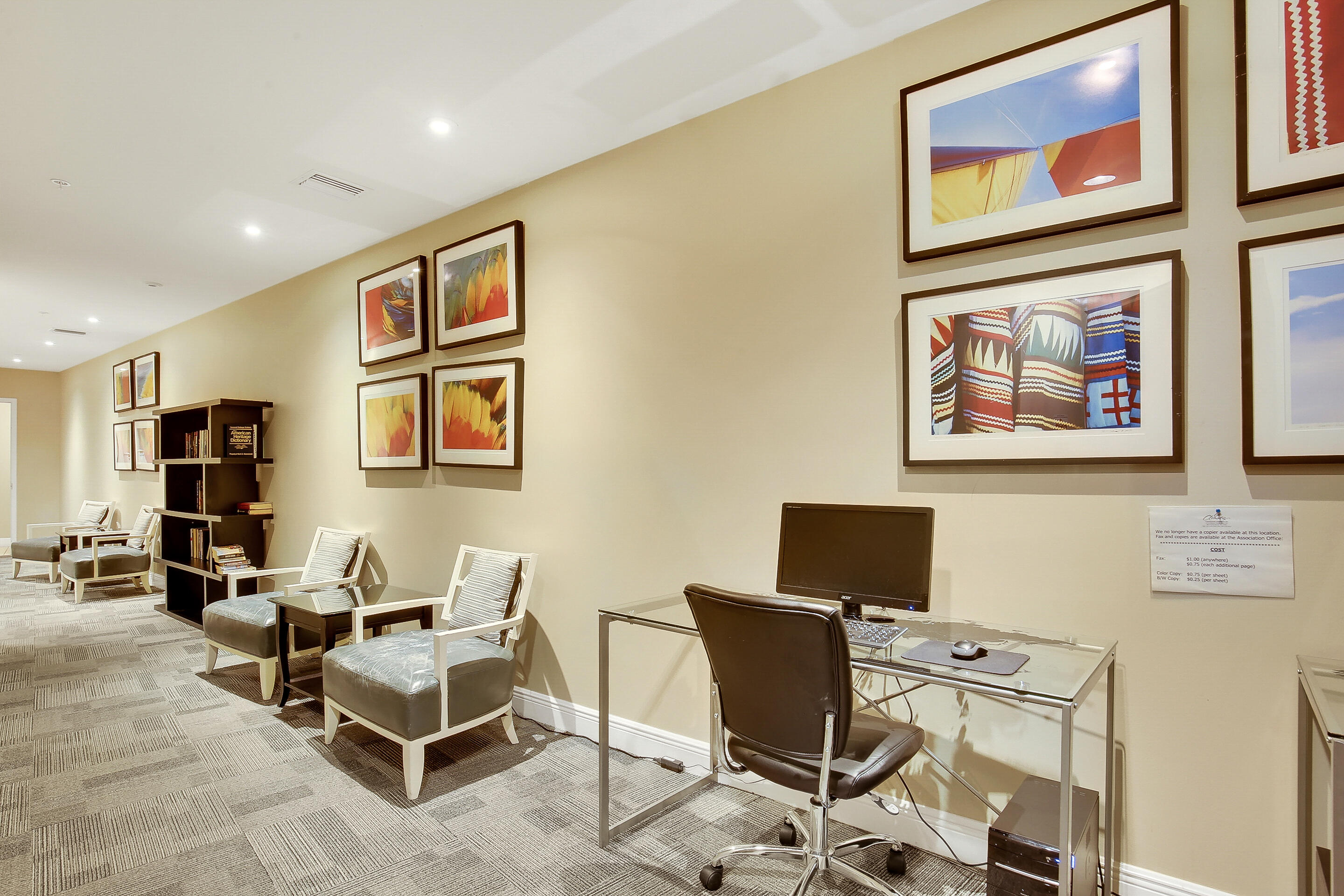 610 Clematis Street, Unit 736 West Palm Beach, FL 33401 - Photo 3 of 37 a view of a workspace with furniture and a couch