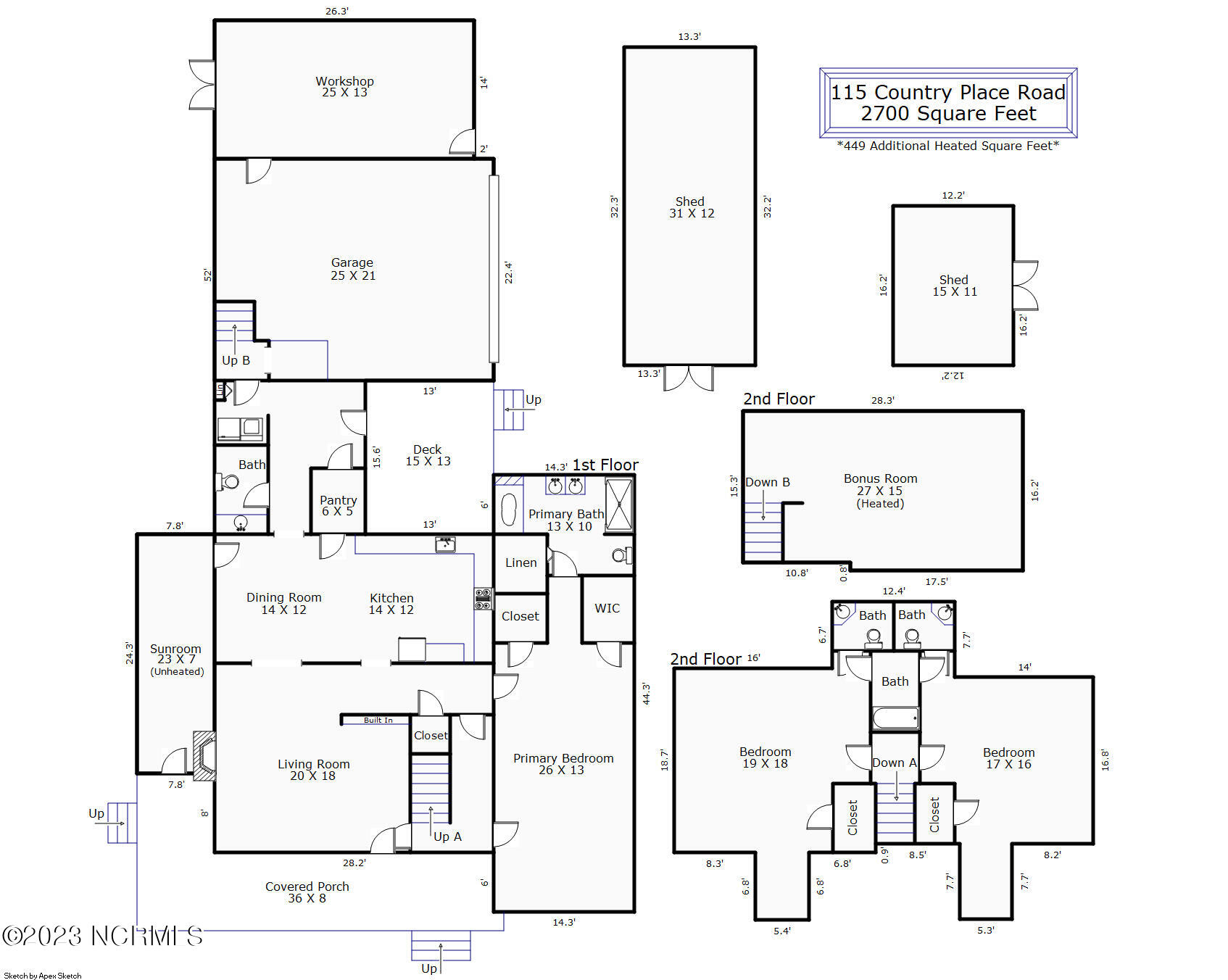 115 Country Place Road Wilmington, NC 28409 - Photo 54 of 54 115CountryFloorPlan