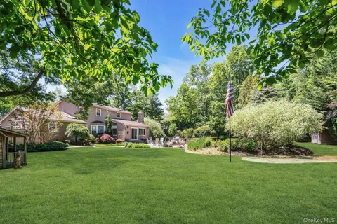 a view of a trees with a big yard