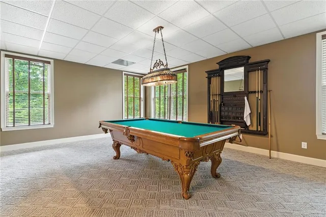 a view of a lake in front of house