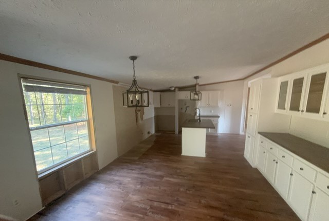 19188 East Divide Road Bluford, IL 62814 - Photo 6 of 20 a view of a kitchen with a sink and dishwasher wooden floor