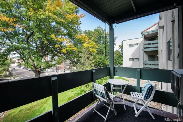 a outdoor view with a sitting space