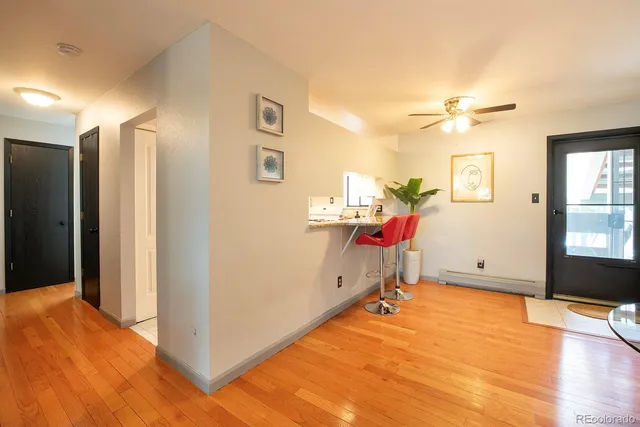 a view of livingroom with hardwood