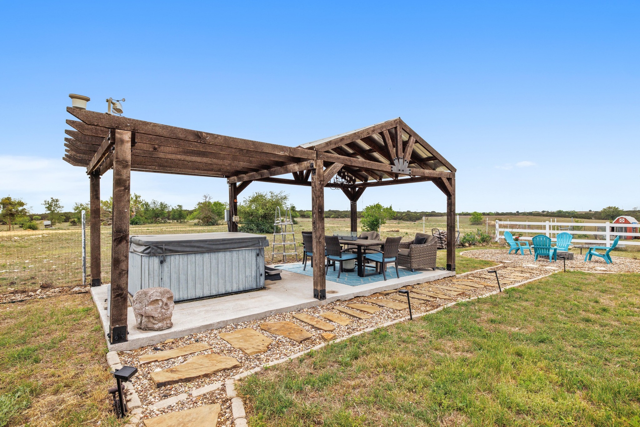 1283 Rattlesnake Trail Burnet, TX 78611 - Photo 21 of 40 a view of a swimming pool with a patio