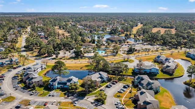 an aerial view of a city