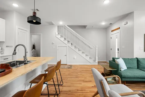 a view of a storage & utility room with washer and dryer