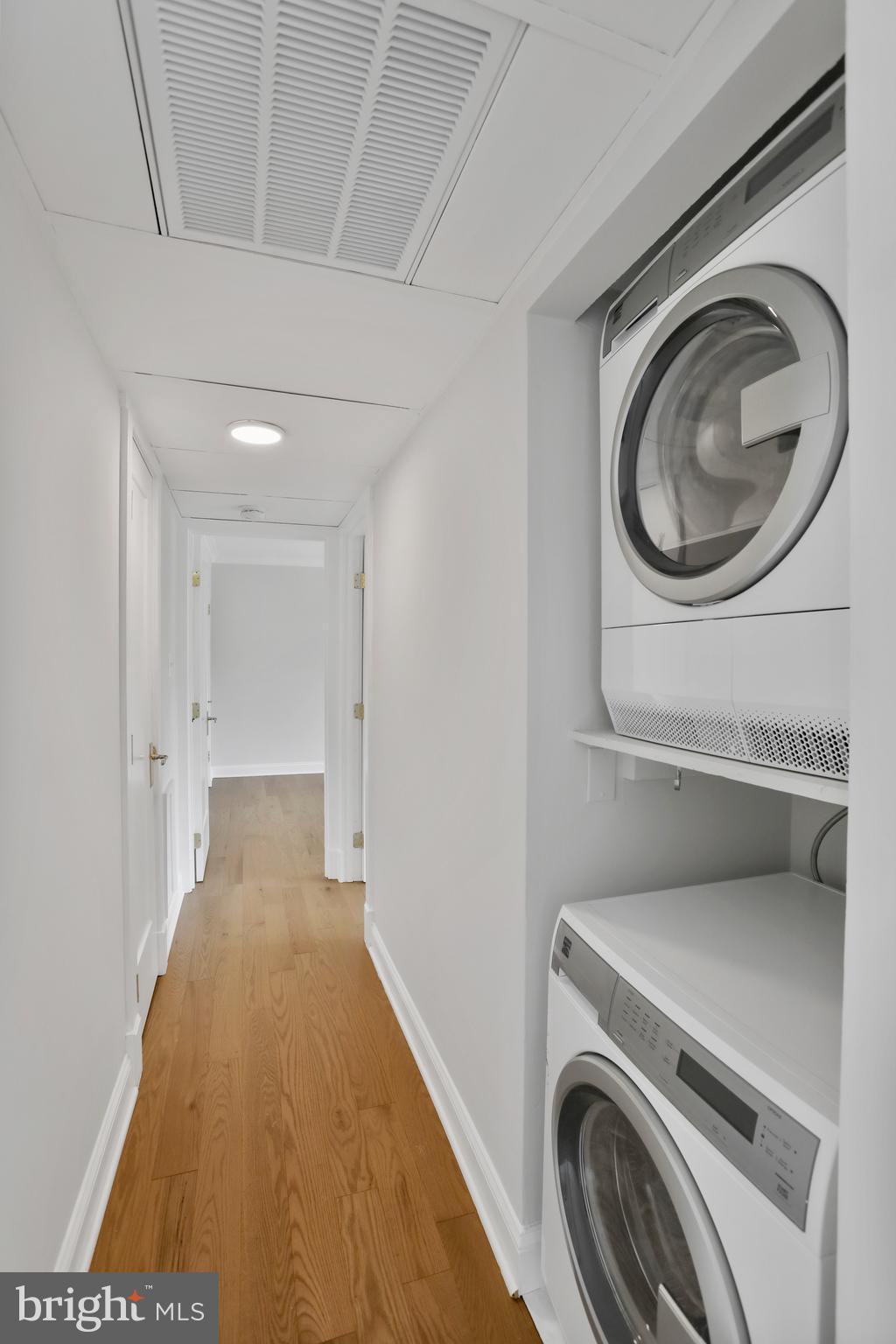 3200 South 28th Street, Unit 302 Alexandria, VA 22302 - Photo 11 of 14 a view of a storage & utility room with washer and dryer
