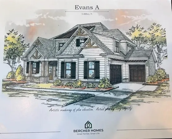 a front view of residential houses