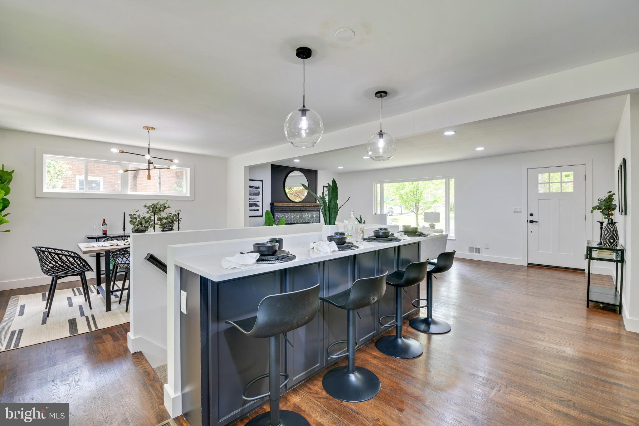 2001 Reuter Road Lutherville-Timonium, MD 21093 - Photo 11 of 38 Breakfast Bar with Custom Cabinetry & Quartz Top
