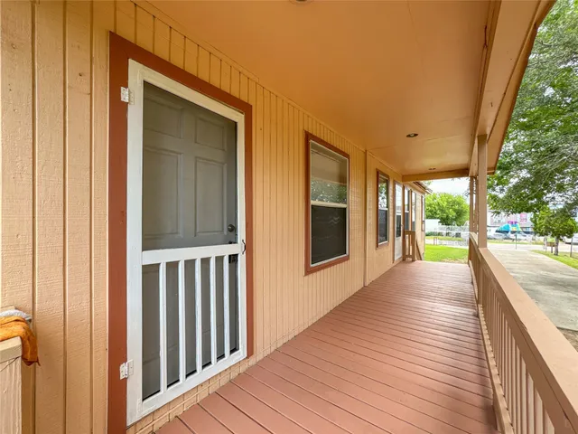 a view of a house with a porch