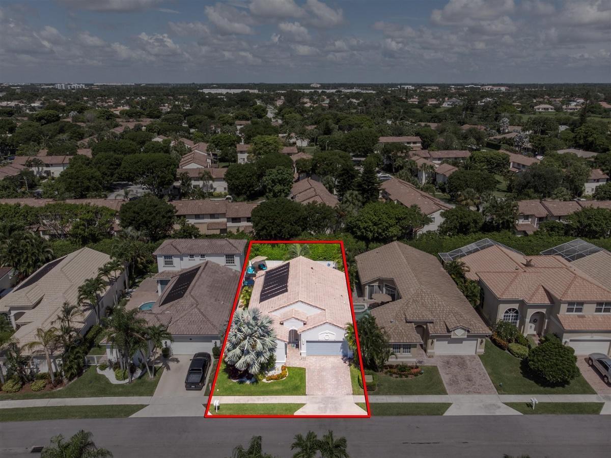 7161 Northwest Turtle Walk Boca Raton, FL 33487 - Photo 3 of 32 AERIAL VIEW OF HOUSE