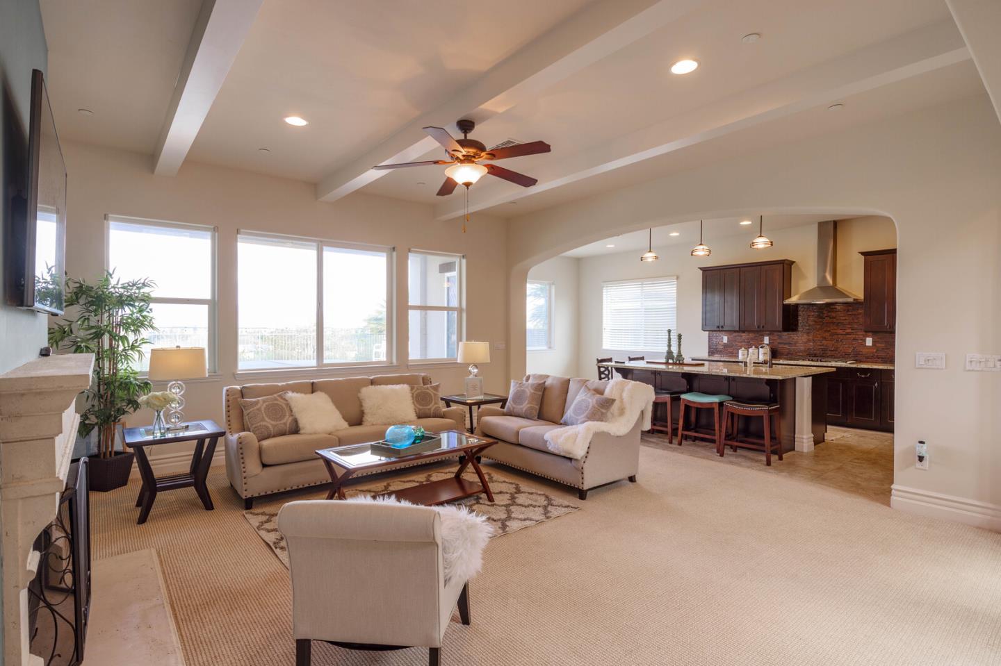 7230 Pitlochry Drive Gilroy, CA 95020 - Photo 17 of 74 a living room with furniture and a large window