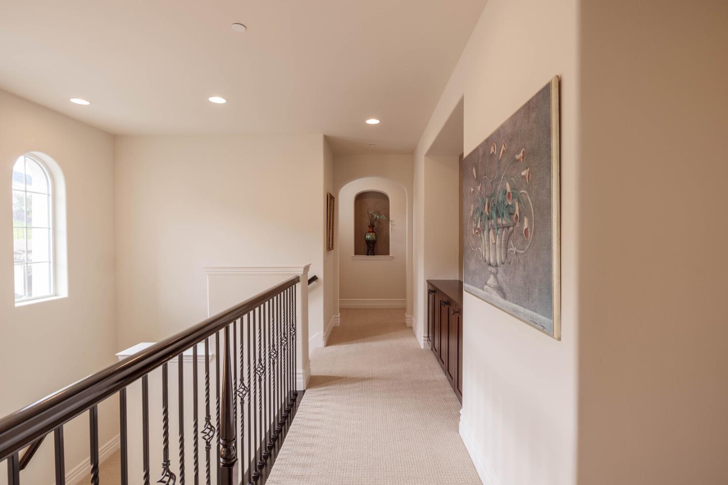 7230 Pitlochry Drive Gilroy, CA 95020 - Photo 38 of 74 a view of a hallway view with wooden floor and staircase