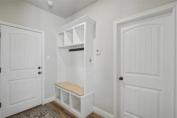a room with a door
