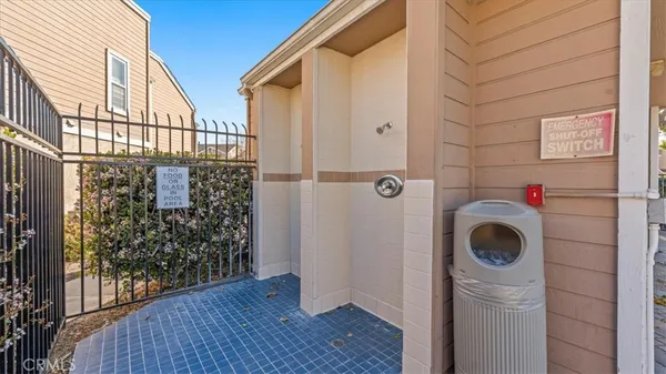a bathroom with a sink and a shower
