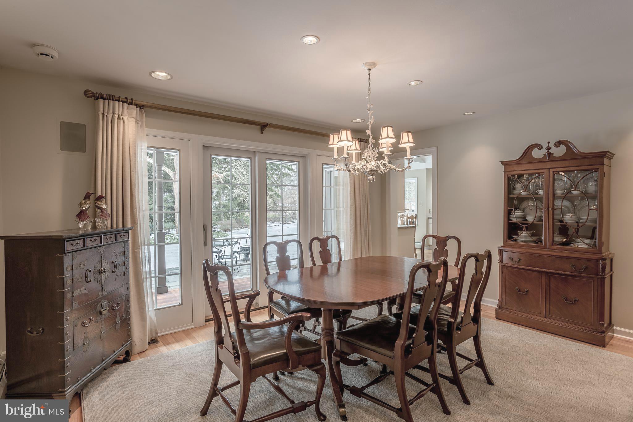 661 Church Road Wayne, PA 19087 - Photo 10 of 32 Dining Room with outdoor access to Deck and Pool