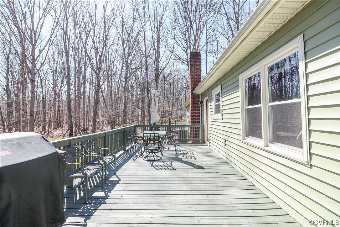 2210 Mill Road Powhatan, VA 23139 - Photo 23 of 36 a balcony with wooden floor
