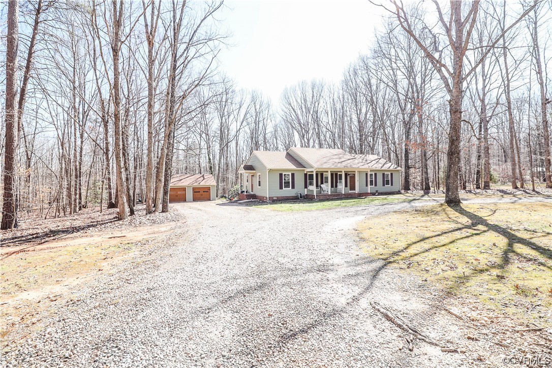 2210 Mill Road Powhatan, VA 23139 - Photo 29 of 36 a view of a house with snow on the ground