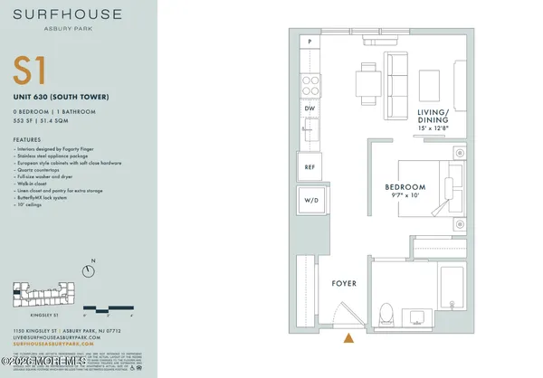 $2,950 | 1150 Kingsley Street, Unit 630, Asbury Park, NJ 07712