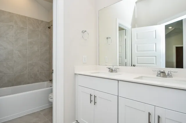 an empty room with closet