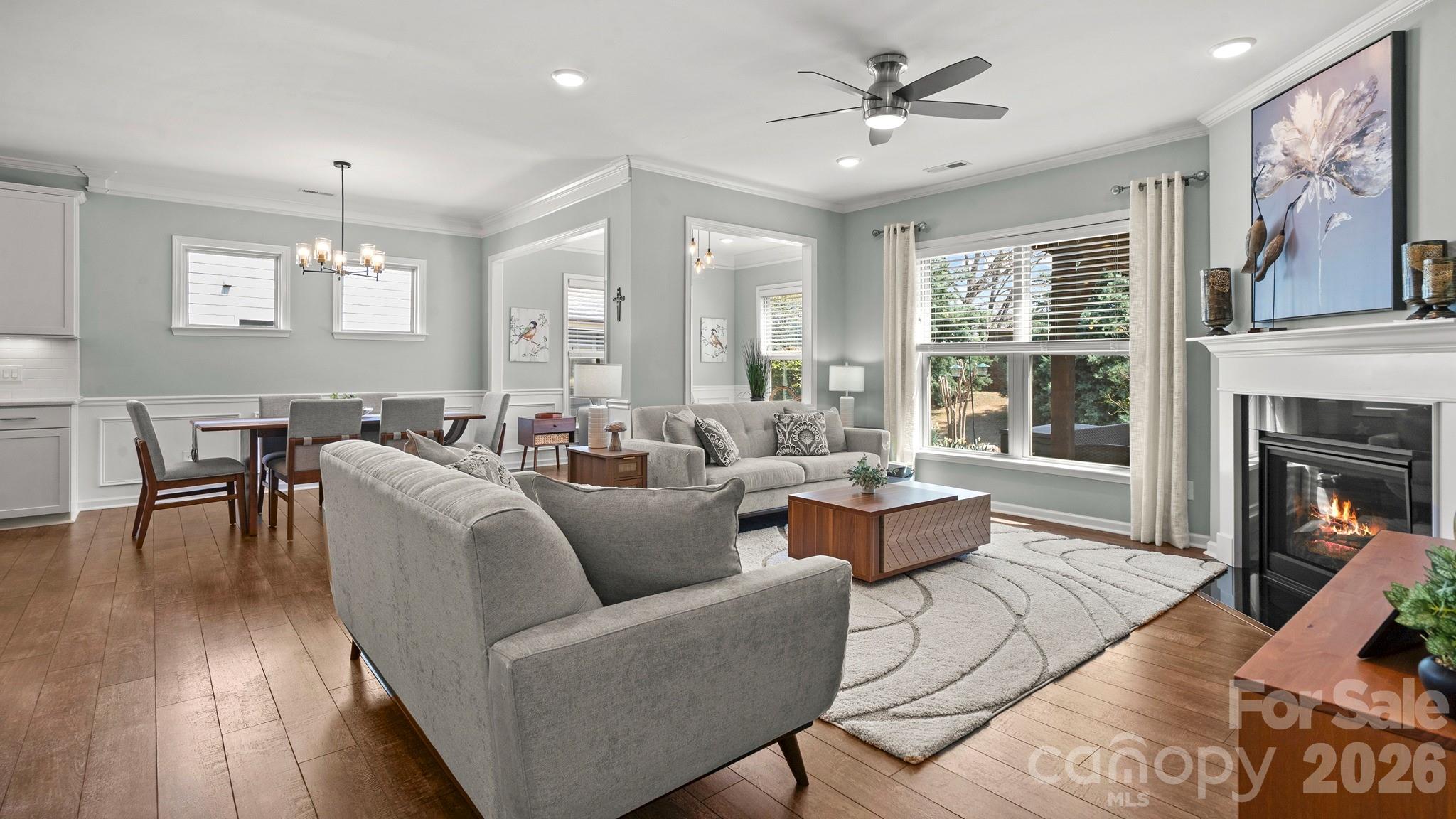 952 Kirby Drive Fort Mill, SC 29715 - Photo 25 of 42 a living room with furniture and a fireplace