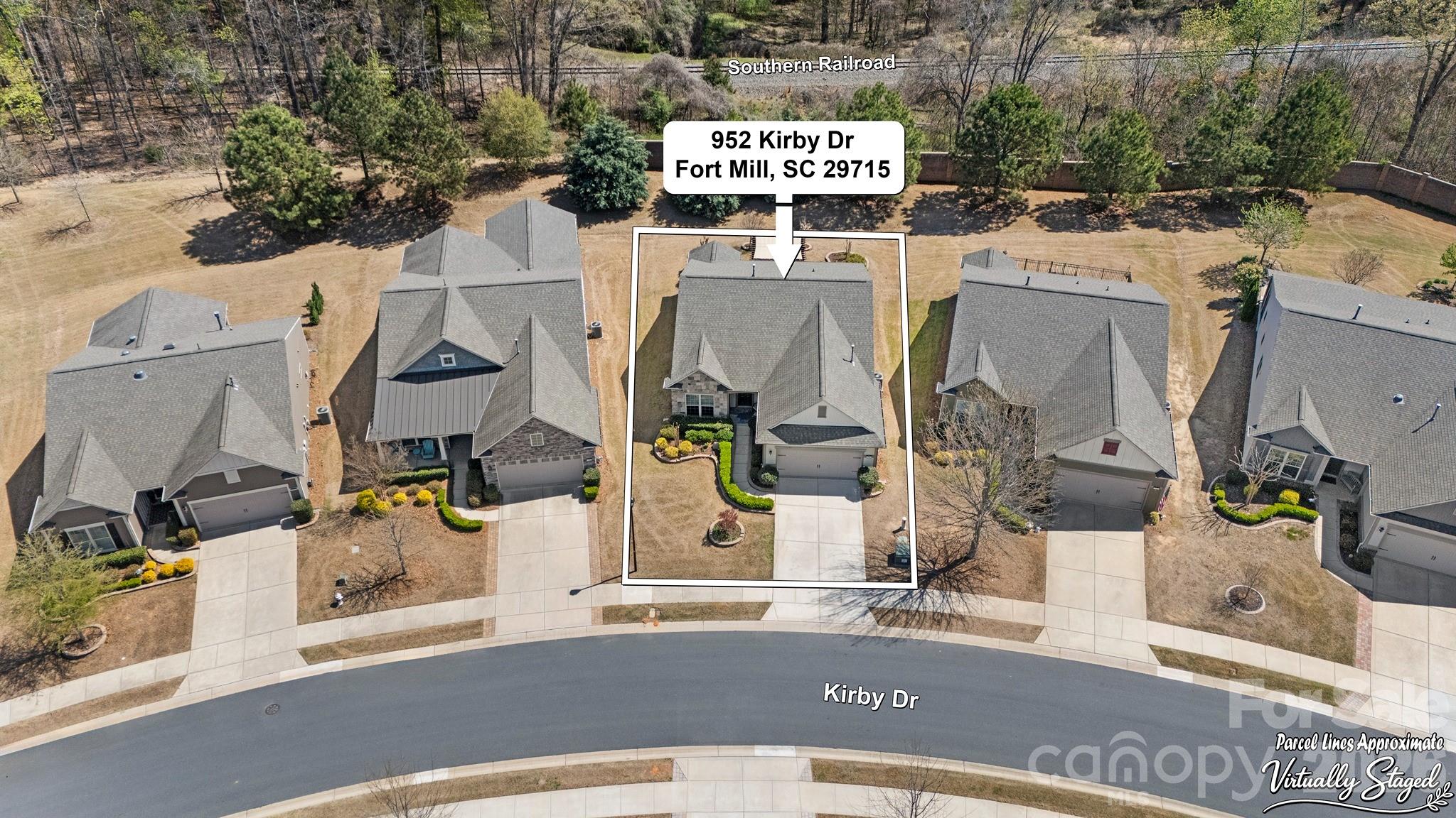 952 Kirby Drive Fort Mill, SC 29715 - Photo 37 of 42 an aerial view of residential houses