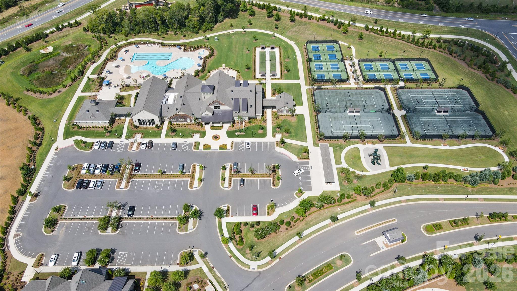 952 Kirby Drive Fort Mill, SC 29715 - Photo 41 of 42 an aerial view of a swimming pool
