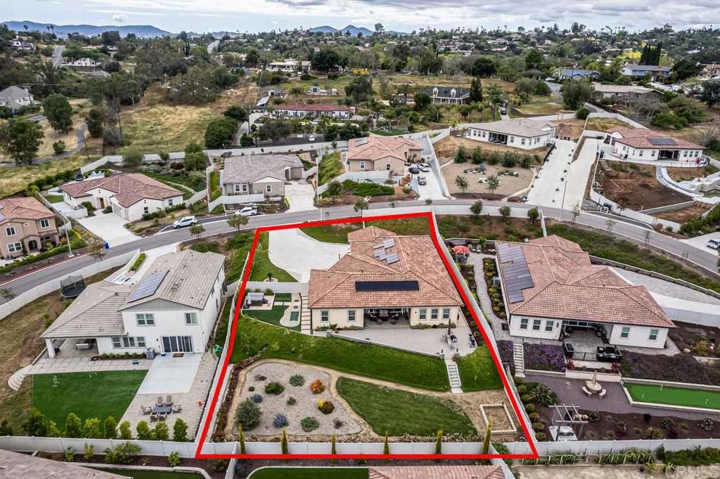 1194 Palomar Circle Escondido, CA 92027 - Photo 36 of 37 an aerial view of residential houses with outdoor space